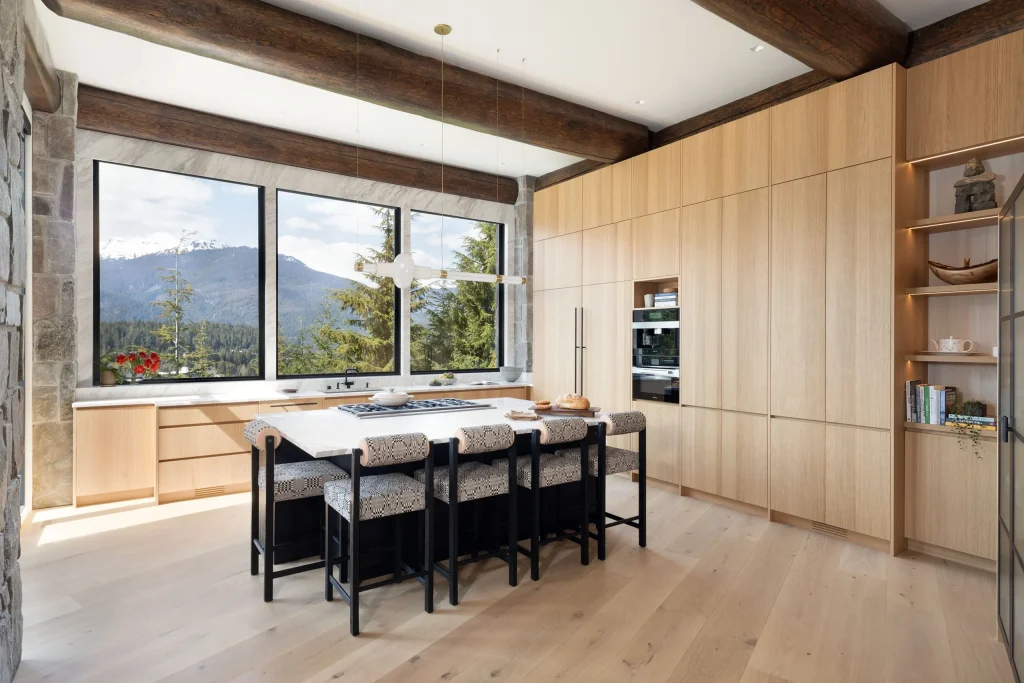 White oak flooring detail in the Sunridge project home — Tantalus Floors