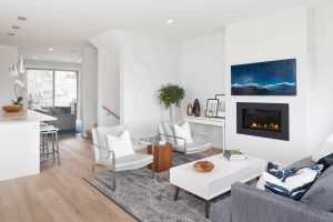 Skyridge Squamish — living room oak flooring
