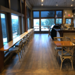 Scandinave Spa Whistler bar and lounge after refinishing